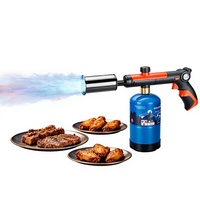 Pistolet lance-flammes puissant / Chalumeau à charbon de bois / Allumeur de cuisine - Gadgets culinaires / Chalumeau au propane pour cuisine et barbecue