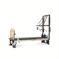 Appareil de Pilates Reformer pour la remise en forme à domicile, design semi-élevé, cadre en alliage d'aluminium, pour le renforcement du tronc, garantie 10 ans