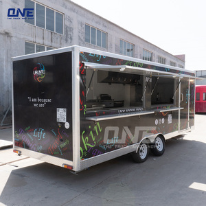 Customized Color Mobile Hotdog Cart Concession Trailer Food Trailer Fully Equipped Mobile Fast Food Truck - Product Image 2