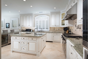 Armadi da <span class=keywords><strong>cucina</strong></span> realizzati a mano di lusso-mobili bianchi antichi personalizzati - Product Image 4