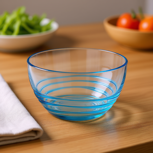 Tazón de servir acrílico pequeño, sin BPA, para sopa, ensalada, cereales, refrigerios, diseño moderno - Product Image 2