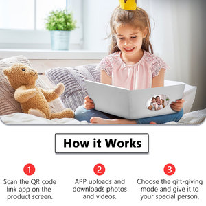 Tùy Chỉnh 7 Inch Màn Hình LCD Kinh Doanh Khuyến Mại Chuyển Động Lời Mời Đám Cưới Thiệp Chúc Mừng Album Bưu Phẩm Quà Tặng Cuốn Sách <span class=keywords><strong>Video</strong></span> Tài Liệu - Product Image 4