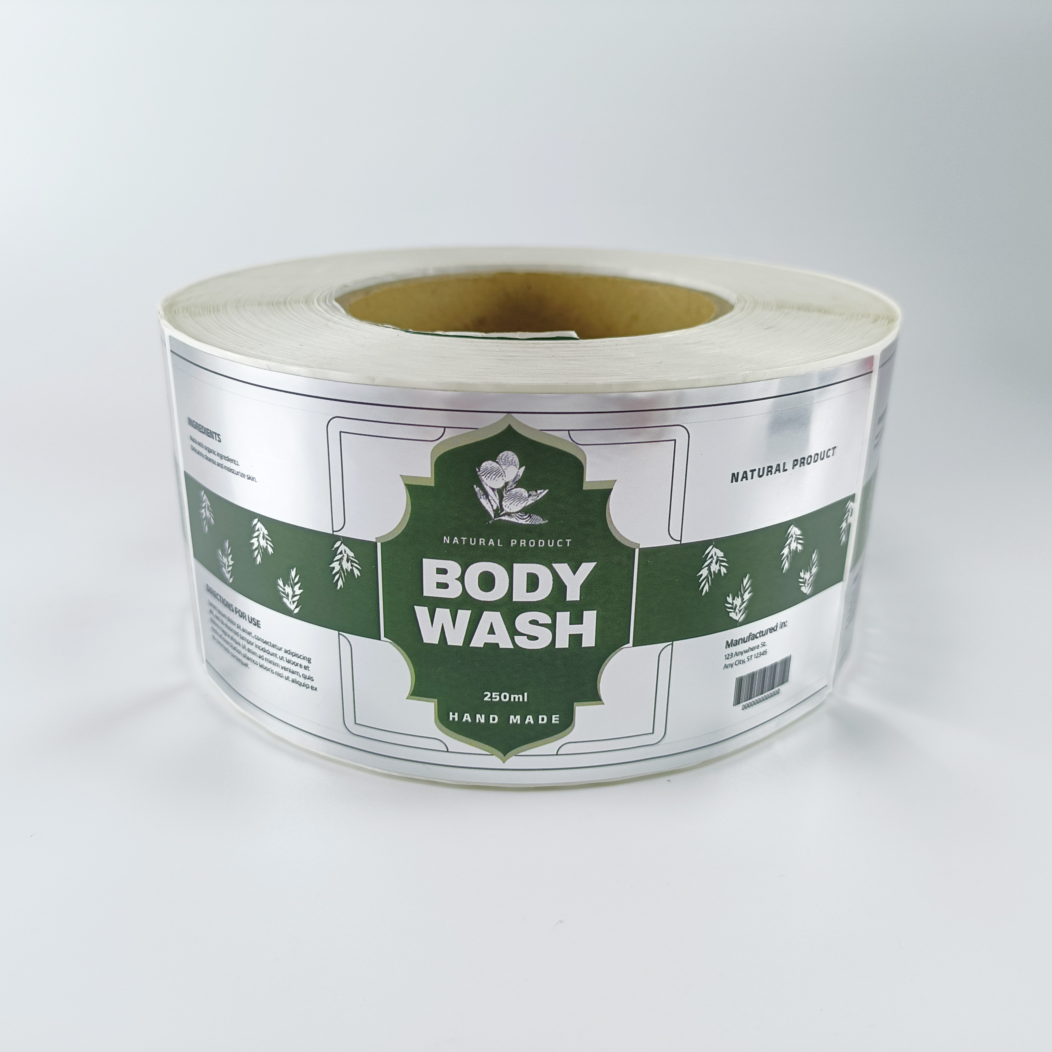 Custom Adhesive Labels Factory Printing Roll Labels Chemical Waterproof Vinyl Glossy Surface CMYK Printing Customized Packaging