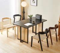 Chaises Hôtel Solide À Manger Chaises En Bois Rotin Loisirs Designer Table Retour Nordique Simple Assis Confortable Chaise Restaurant