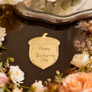 Honey And Sweetness Thanksgiving Acrylic <b>Cake</b> <b>Decorations</b> Instagram Style Cupcake Toppers Party <b>Supplies</b> 1.3mm Thick - Product Image 4