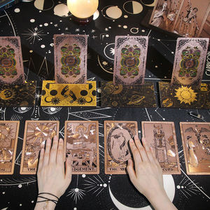 جودة عالية وردي وردي وردي رقائق التارو مع دليل التقليدية القياسية التارو الطوابق بطاقات التارو - Product Image 4