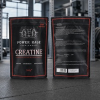 Sachets Doypack personnalisés imprimés avec fermeture éclair refermable pour protéines de lactosérum, créatine et nutrition sportive