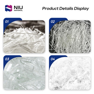 Fibres <span class=keywords><strong>de</strong></span> <span class=keywords><strong>verre</strong></span> coupées en E-glass <span class=keywords><strong>de</strong></span> haute qualité pour le béton, <span class=keywords><strong>anti</strong></span>-fissuration, pour le renforcement des sols et des pavés industriels - Product Image 2