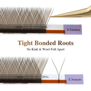 NAGARAKU ब्राउन YY आकार हाथ से बुने हुए प्रीमियम मिंक नरम प्रकाश प्राकृतिक <span class=keywords><strong>eyelashes</strong></span> एक्सटेंशन मेकअप मेष नेट पार झूठी बरौनी - Product Image 4