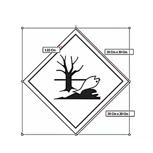 Etiqueta DE PELIGRO-Clase 9 Sustancia ambientalmente peligrosa (símbolo de árbol y pez) <span class=keywords><strong>UN</strong></span> No.<span class=keywords><strong>3077</strong></span> Adhesivo reflectante - Product Image 4