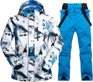 Conjunto <span class=keywords><strong>de</strong></span> Chaqueta y Pantalones <span class=keywords><strong>de</strong></span> Esquí para Hombre, Traje <span class=keywords><strong>de</strong></span> Esquí, Impermeable, Cortavientos, <span class=keywords><strong>con</strong></span> Capucha, Abrigo <span class=keywords><strong>de</strong></span> <span class=keywords><strong>Nieve</strong></span>, 2 Piezas, Trajes <span class=keywords><strong>de</strong></span> Snowboard - Product Image 1