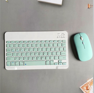 <span class=keywords><strong>Clavier</strong></span> et souris sans fil colorés populaires 2025, mini <span class=keywords><strong>clavier</strong></span> rechargeable avec combo souris pour PC, tablette, smartphones - Product Image 4