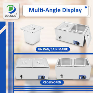 Venta caliente comercial calentador de alimentos eléctrico Bain Marie <span class=keywords><strong>Buffet</strong></span> Catering equipo de cocina comercial con bandeja Bain Marie - Product Image 4