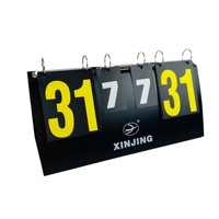 Tableau d'affichage multifonctionnel en PVC pour le basket-ball, le badminton et le tennis de table. Affichage double face pour divers sports.