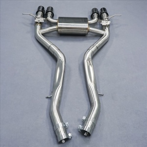 2024 76mm Corrosion-Proof for BMW M3 M4 G80/G82 S58 3.0T Vehicle Exhaust Axle <b>Back</b> Pipe Golden Fish Scale Welding - Product Image 2