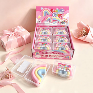 Plusieurs modèles de bonbons arc-en-ciel croustillants à pincer, Ga Bang, macaron croustillant, chocolat, jouet anti-stress pour adultes, jouets sensoriels - Product Image 6