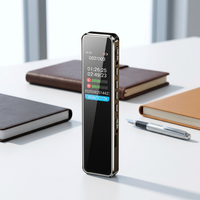 Enregistreur vocal intelligent portable en métal WAV pour réunions et usage domestique, réduction de bruit HD, écran 1,47 pouces, 8 Go-64 Go, longue autonomie de la batterie