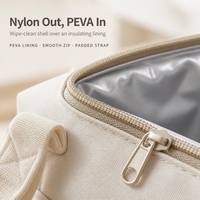 Sac isotherme pour lait maternel personnalisé OEM ODM sous marque privée, doublure thermique PEVA, en nylon, bandoulière, vente en gros