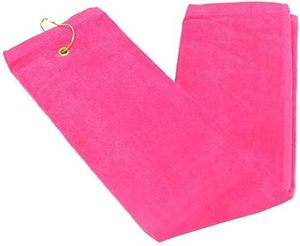 Serviette de golf en microfibre gaufrée avec logo personnalisé, impression par sublimation, broderie en coton et crochet – Vente en gros - Product Image 1