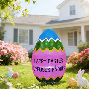 Huevo de Pascua Inflable Gigante de 3 Pies, Impermeable, con Luces LED, Decoraciones Coloridas Ecológicas para Uso en Interiores/Exteriores - Product Image 4