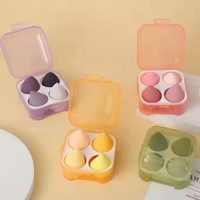 Ensemble de 4 éponges de maquillage douces, marque privée, éponge douce pour poudre, éponge de maquillage, éponge de beauté, éponge de maquillage