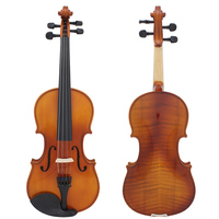 Vente en gros d'usine OEM Aston Villa AV-03 pleine grandeur débutant jouant de l'épicéa en bois massif érable motif tigre artisanat violon brillant