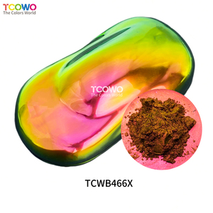 <span class=keywords><strong>Pigment</strong></span> Mica Vert Doré Caméléon Oxyde de Fer pour Revêtement Automobile Effet Hyper-Changement de Couleur Taille de Particule 30-100UM TCOWO - Product Image 2