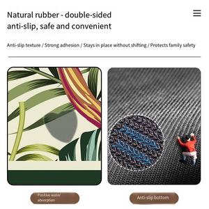 Alfombra de Baño <span class=keywords><strong>Tropical</strong></span> Garden - Diatomita Impresa de Alta Definición con Base Antideslizante de Goma para Entrada de Baño, Entrada de Motel - Product Image 4