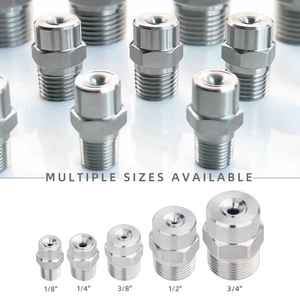 YUJIA 1/2BSP 304ステンレス鋼広角軸旋回フルコーンスプレー先端フローノズル - Product Image 4