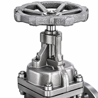 Katup Gerbang Baja Berflens Tugas Berat Manual Z41W CF8 PN16 dengan Dudukan Logam untuk Aplikasi Industri Minyak & Gas