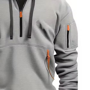 เสื้อฮู้ดผ้าฝ้าย100% พัฟสำหรับผู้ชายและผู้หญิงเสื้อมีฮู้ดปรับแต่งโลโก้ได้ตามต้องการ - Product Image 4