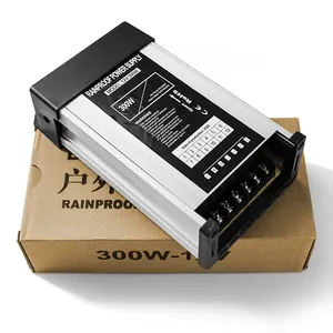 شاشة عرض Led psu 15w 12v, مصدر طاقة Led psu 15w 12v مقاوم للأمطار smps 300 وات 25amp 15amp 16amp 20amp 25amp 350 وات 24vdc cctv