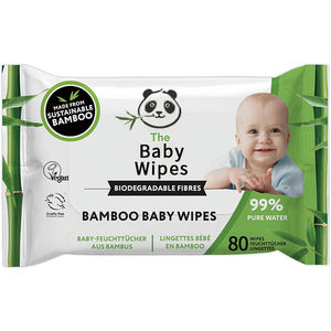 Lingettes pour bébé en gros/80 pièces Lingettes pour bébé en fibre de bambou Biodégradables Lingettes humides douces pour la peau du bébé OEM ODM B2B - Product Image 1