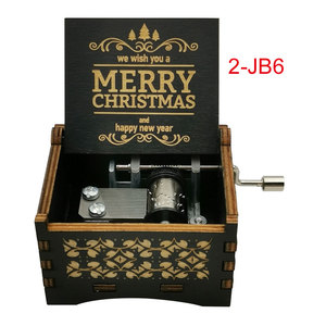 Scatole <span class=keywords><strong>musicali</strong></span> a manovella in legno per compleanno/anniversario/vi auguriamo un <span class=keywords><strong>buon</strong></span> <span class=keywords><strong>Natale</strong></span> regali unici per mamma/figlia/moglie - Product Image 2