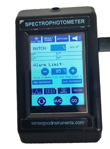 เครื่องวัดสีแบบพกพา Sensegood Spectro Color Spectrophotometer 400-700nm ค่าความละเอียด 1 นาโนเมตร รับประกัน 1 ปี รุ่นอุตสาหกรรมพื้นฐาน - Product Image 3