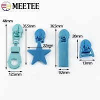 Meetee #5 Zipper Pull für Taschen Geldbörse Kleidung Dekorative Reiß verschluss Reiß verschluss Ersatz DIY Schneider zubehör Nylon Zipper Slider