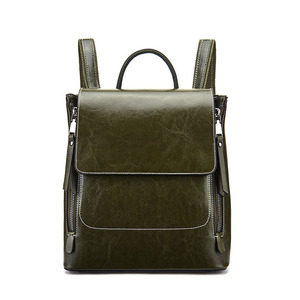 Sac à dos femme en cuir véritable Printemps 2025 – Style rétro européen et américain, idéal pour <span class=keywords><strong>l</strong></span>'école, le travail, les <span class=keywords><strong>loisirs</strong></span> et les voyages, imperméable et <span class=keywords><strong>l</strong></span>éger - Product Image 4