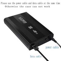 Harga Pabrik Gamshare 3.5 Inch USB 2.0 Aluminium External SATA SSD HDD Enclosure Hitam Perak Logo Kustom 35U2