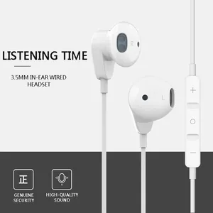 Super September High Quality Wired Earphones 3.5mm Wired Headphone With Mic