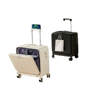 <span class=keywords><strong>Valise</strong></span> <span class=keywords><strong>cabine</strong></span> 18 pouces avec ouverture frontale, sac de voyage pour femmes et hommes, roulettes universelles, petite <span class=keywords><strong>valise</strong></span> à code - Product Image 5
