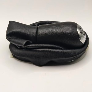 Renault Gear <b>Shift</b> <b>Knob</b> Cover Leather Black Ergonomic Fitment - Product Image 1