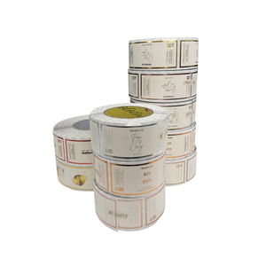 Fantasia lucida laminazione CMYK stampato adesivo etichette gelato in vinile materiale sintetico adesivo rotolo di ringraziamento targhetta - Product Image 4