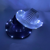 CARDSILK Casquette Lumineuse Écologique qui Brille dans le Noir et Équipement de Soirée Lumineux pour Chapeau Lumineux à Fil Électroluminescent pour Promotion d'Événements Vente en Gros