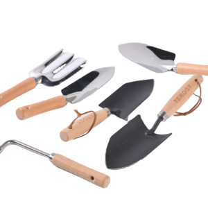 Kit d'outils de jardinage domestique multifonctionnel Portable plantation Mini ensemble d'outils à main de jardin robuste avec manche en bois - Product Image 1