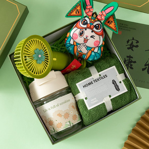 Juegos de regalo promocionales regalos prácticos de empresa con paraguas termo taza <span class=keywords><strong>ventilador</strong></span> eléctrico bálsamo regalos de empresa caja con logotipo personalizado - Product Image 2