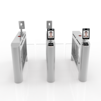 Portillon électronique à bascule RFID en acier inoxydable 304 avec lecteur de code QR et reconnaissance faciale pour contrôle d'accès - Prix compétitif
