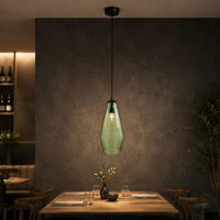 Luminaire suspendu en verre de style loft moderne nordique, luminaires suspendus LED E27 E26 pour cuisine, restaurant, bar, lustre