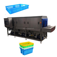Automatische wasmachine voor plastic pallets, cakebakken, groente- en fruitmanden, kratten, China