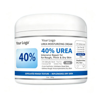 Crème à 40% d'urée, marque privée, 2% d'acide salicylique, hydratant exfoliant pour peaux sèches, gercées et rugueuses, usage nocturne pour femmes, à l'arbre à thé