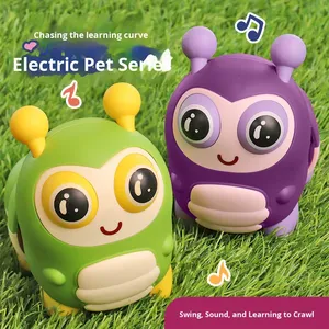 QS gros enfants éducatifs électrique marche Mini jouet enfants en plastique 2 couleurs B/<span class=keywords><strong>O</strong></span> mignon dessin animé petit Animal ensemble jouets musique - Product Image 2